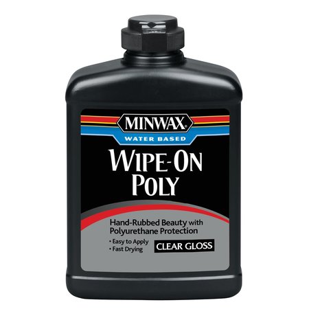 Wipe-On Poly Satin Clear Water-Based Polyurethane 1 pt -  MINWAX, 409160000